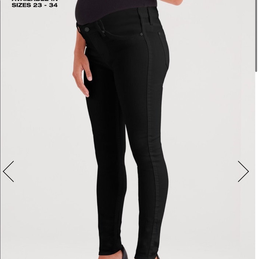 Maternity b(air) Denim Ankle Skinny in Black